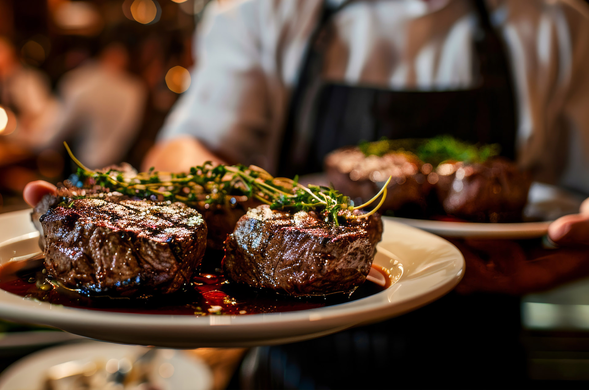 Menu categories and selections